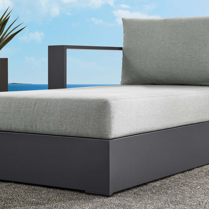 Modway EEI-6632 Tahoe Outdoor Patio Powder-Coated Aluminum Modular Left-Facing Chaise Lounge - Plaza Home Decor