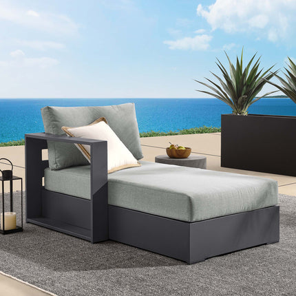 Modway EEI-6632 Tahoe Outdoor Patio Powder-Coated Aluminum Modular Left-Facing Chaise Lounge - Plaza Home Decor