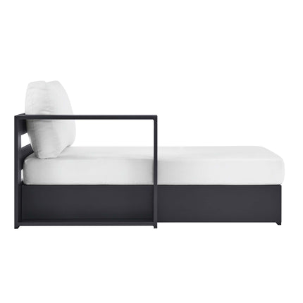 Modway EEI-6632 Tahoe Outdoor Patio Powder-Coated Aluminum Modular Left-Facing Chaise Lounge - Plaza Home Decor