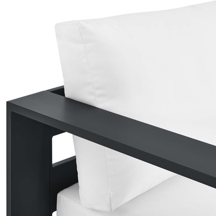 Modway EEI-6632 Tahoe Outdoor Patio Powder-Coated Aluminum Modular Left-Facing Chaise Lounge - Plaza Home Decor