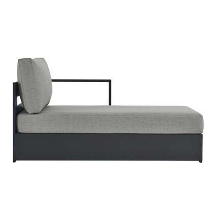 Modway EEI-6633 Tahoe Outdoor Patio Powder-Coated Aluminum Modular Right-Facing Chaise Lounge - Plaza Home Decor