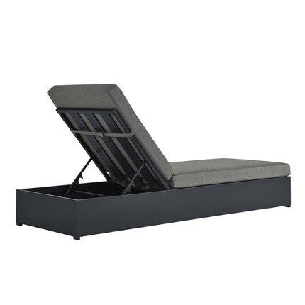 Modway EEI-6634 Tahoe Outdoor Patio Powder-Coated Aluminum Chaise Lounge Chair - Plaza Home Decor