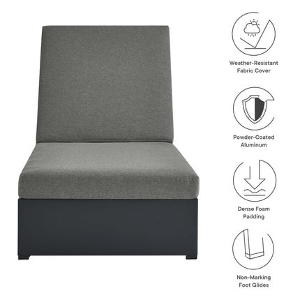 Modway EEI-6634 Tahoe Outdoor Patio Powder-Coated Aluminum Chaise Lounge Chair - Plaza Home Decor
