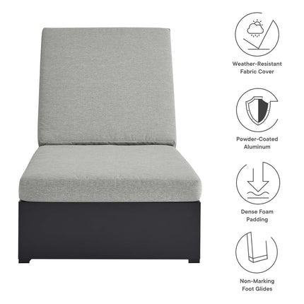 Modway EEI-6634 Tahoe Outdoor Patio Powder-Coated Aluminum Chaise Lounge Chair - Plaza Home Decor