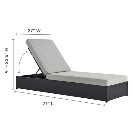 Modway EEI-6634 Tahoe Outdoor Patio Powder-Coated Aluminum Chaise Lounge Chair - Plaza Home Decor