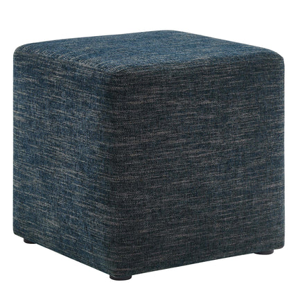 Modway EEI-6636 Callum 17" Square Woven Heathered Fabric Upholstered Ottoman Modway