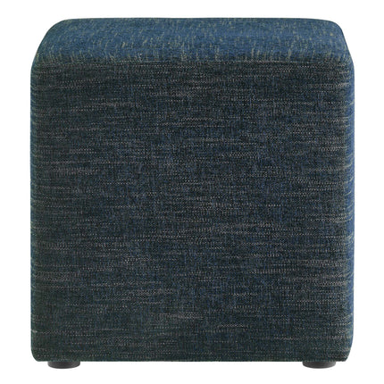 Modway EEI-6636 Callum 17" Square Woven Heathered Fabric Upholstered Ottoman Modway