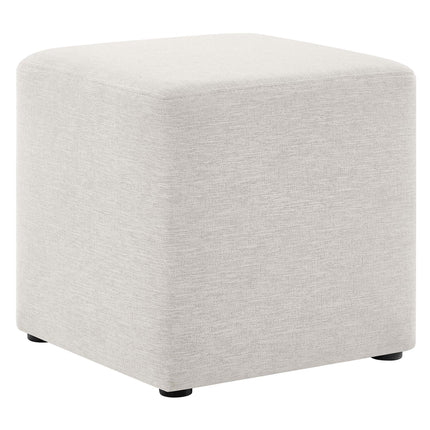 Modway EEI-6636 Callum 17" Square Woven Heathered Fabric Upholstered Ottoman Modway