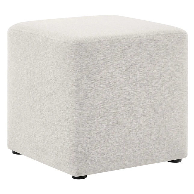 Modway EEI-6636 Callum 17" Square Woven Heathered Fabric Upholstered Ottoman Modway