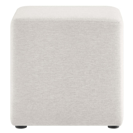 Modway EEI-6636 Callum 17" Square Woven Heathered Fabric Upholstered Ottoman Modway