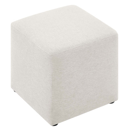 Modway EEI-6636 Callum 17" Square Woven Heathered Fabric Upholstered Ottoman Modway