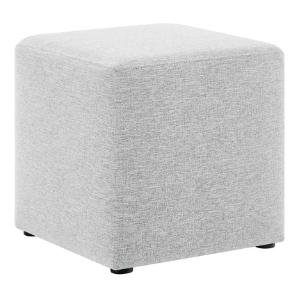 Modway EEI-6636 Callum 17" Square Woven Heathered Fabric Upholstered Ottoman Modway