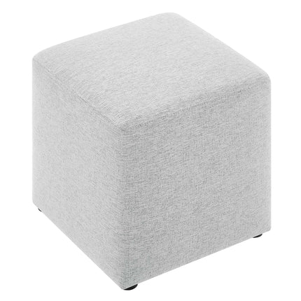 Modway EEI-6636 Callum 17" Square Woven Heathered Fabric Upholstered Ottoman Modway