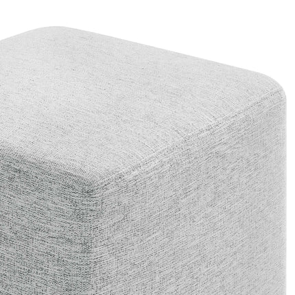 Modway EEI-6636 Callum 17" Square Woven Heathered Fabric Upholstered Ottoman Modway