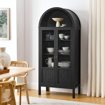 Modway EEI-6638 Tessa Tall Arched Storage Display Cabinet - Plaza Home Decor