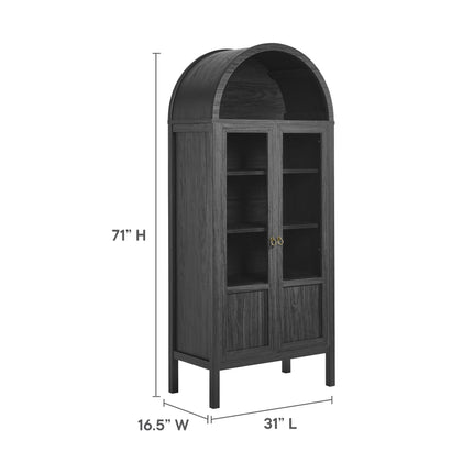 Modway EEI-6638 Tessa Tall Arched Storage Display Cabinet - Plaza Home Decor