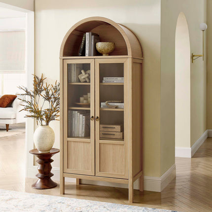 Modway EEI-6638 Tessa Tall Arched Storage Display Cabinet - Plaza Home Decor