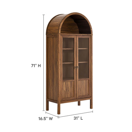 Modway EEI-6638 Tessa Tall Arched Storage Display Cabinet - Plaza Home Decor