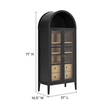 Modway EEI-6639 Nolan Tall Arched Storage Display Cabinet Modway