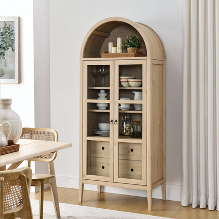 Modway EEI-6639 Nolan Tall Arched Storage Display Cabinet Modway