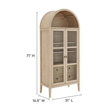 Modway EEI-6639 Nolan Tall Arched Storage Display Cabinet Modway