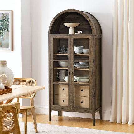 Modway EEI-6639 Nolan Tall Arched Storage Display Cabinet Modway