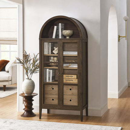 Modway EEI-6639 Nolan Tall Arched Storage Display Cabinet Modway