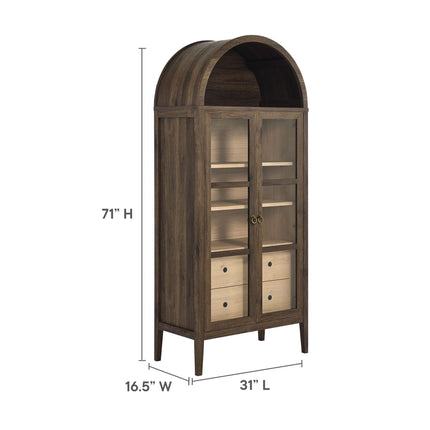 Modway EEI-6639 Nolan Tall Arched Storage Display Cabinet Modway