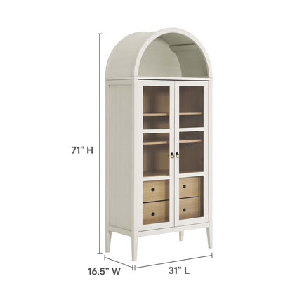 Modway EEI-6639 Nolan Tall Arched Storage Display Cabinet Modway