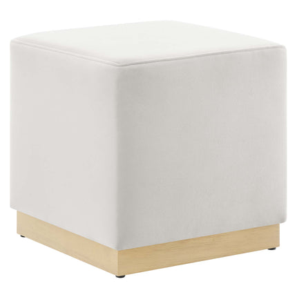 Modway EEI-6640 Tilden 17" Square Performance Velvet Upholstered Ottoman - Plaza Home Decor