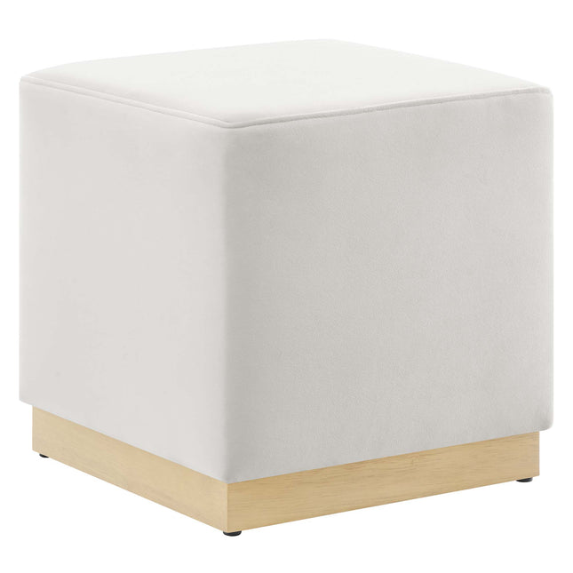 Modway EEI-6640 Tilden 17" Square Performance Velvet Upholstered Ottoman - Plaza Home Decor