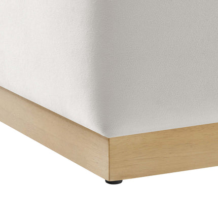 Modway EEI-6640 Tilden 17" Square Performance Velvet Upholstered Ottoman - Plaza Home Decor