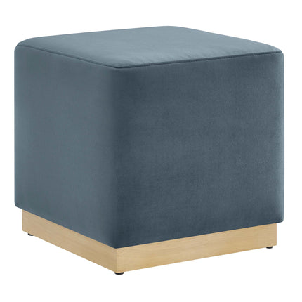 Modway EEI-6640 Tilden 17" Square Performance Velvet Upholstered Ottoman - Plaza Home Decor