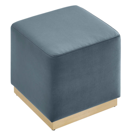 Modway EEI-6640 Tilden 17" Square Performance Velvet Upholstered Ottoman - Plaza Home Decor