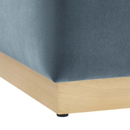 Modway EEI-6640 Tilden 17" Square Performance Velvet Upholstered Ottoman - Plaza Home Decor