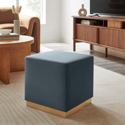 Modway EEI-6640 Tilden 17" Square Performance Velvet Upholstered Ottoman - Plaza Home Decor