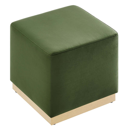 Modway EEI-6640 Tilden 17" Square Performance Velvet Upholstered Ottoman - Plaza Home Decor