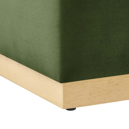 Modway EEI-6640 Tilden 17" Square Performance Velvet Upholstered Ottoman - Plaza Home Decor