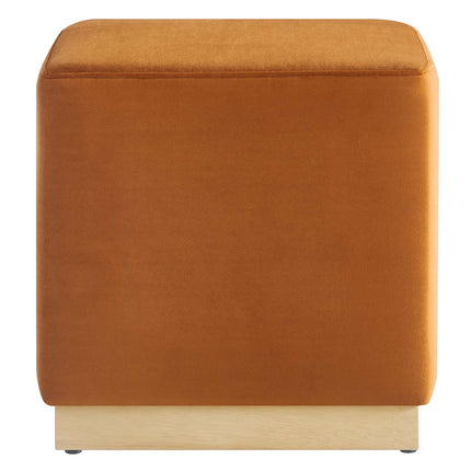 Modway EEI-6640 Tilden 17" Square Performance Velvet Upholstered Ottoman - Plaza Home Decor