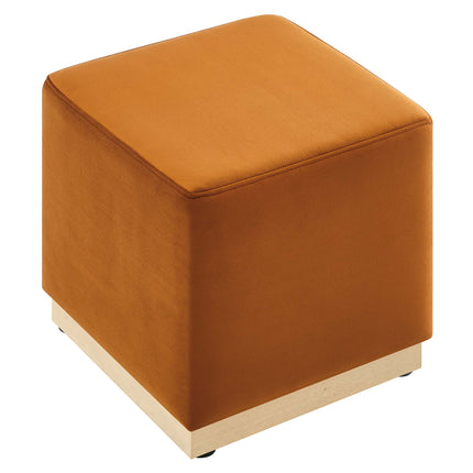 Modway EEI-6640 Tilden 17" Square Performance Velvet Upholstered Ottoman - Plaza Home Decor