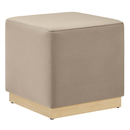 Modway EEI-6640 Tilden 17" Square Performance Velvet Upholstered Ottoman - Plaza Home Decor