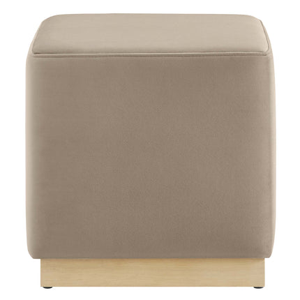 Modway EEI-6640 Tilden 17" Square Performance Velvet Upholstered Ottoman - Plaza Home Decor