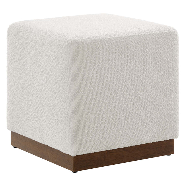 Modway EEI-6641 Tilden 17" Square Boucle Upholstered Ottoman - Plaza Home Decor