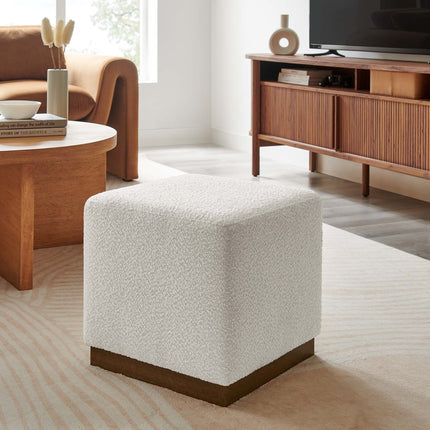 Modway EEI-6641 Tilden 17" Square Boucle Upholstered Ottoman - Plaza Home Decor