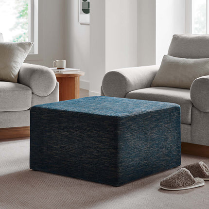 Modway EEI-6642 Callum Large 28" Square Woven Heathered Fabric Upholstered Ottoman Modway