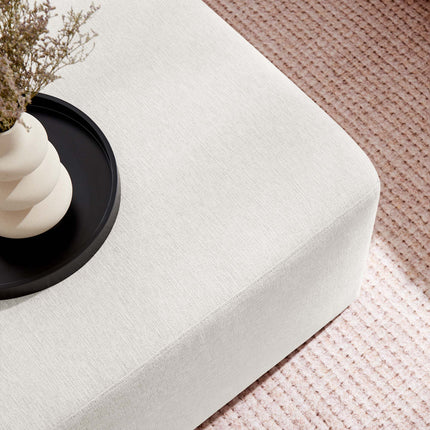 Modway EEI-6642 Callum Large 28" Square Woven Heathered Fabric Upholstered Ottoman Modway
