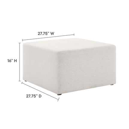 Modway EEI-6642 Callum Large 28" Square Woven Heathered Fabric Upholstered Ottoman Modway
