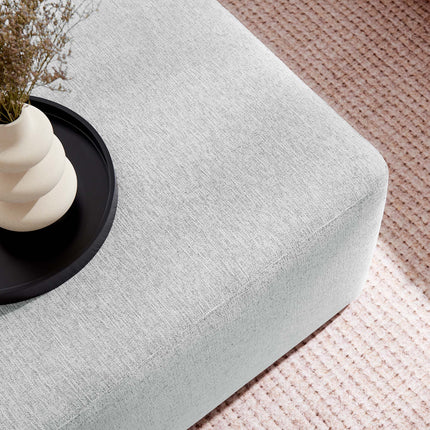 Modway EEI-6642 Callum Large 28" Square Woven Heathered Fabric Upholstered Ottoman Modway
