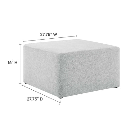 Modway EEI-6642 Callum Large 28" Square Woven Heathered Fabric Upholstered Ottoman Modway
