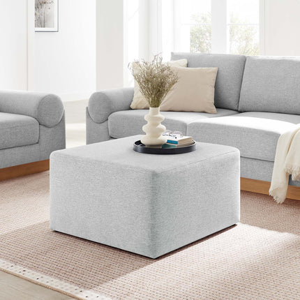 Modway EEI-6642 Callum Large 28" Square Woven Heathered Fabric Upholstered Ottoman Modway